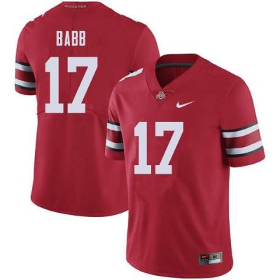 Men's Ohio State Buckeyes #17 Kamryn Babb Red Nike NCAA College Football Jersey New Year DTT1044KZ